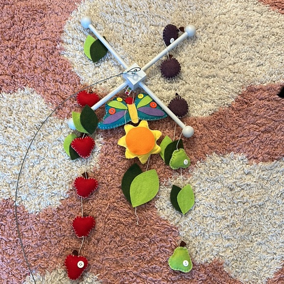 Handmade Eric Carle style hungry butterfly mobile - Picture 2 of 2